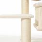 Preview: Katzen-Kratzbaum Elin [129 cm] von Nobby, cream - auch für große und schwere Katzen geeignet.