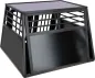 Preview: Auto Hundebox - Alu-Transportbox Vacation mit Antirutschmatte, eintürig oder zweitürig, schwarz