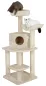 Preview: Kerbl Eckkratzbaum Zirkonia - Katzen Kratzbaum für die Zimmerecke, beige, 130 cm
