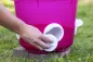Preview: Futtereimer für Geflügel - Futterspender für Hühner 12 Liter, mit 4 Futteröffnungen