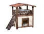 Preview: Katzenhaus 4 Seasons Deluxe Outdoor winterfest - beheizbares Isoliertes Katzenhäuschen für jede Jahreszeit 88 x 57 x 77 cm
