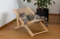 Preview: Katzenbett Liegestuhl Beach - Liedgemulde für Katzen zum Relaxen, Dösen und Kratzen