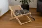 Preview: Katzenbett Liegestuhl Beach - Liedgemulde für Katzen zum Relaxen, Dösen und Kratzen