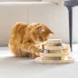 Preview: Katzenspielzeug Spielturm Mia - Spielbälle für Katzen Echtholz, ungiftig, weckt Jagdtrieb und Spieltrieb - Aktivspielzeug L 26 x B 26 x H 14,5 cm