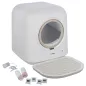 Preview: Katzentoilette Smart, selbstreinigend weiß mit Appsteuerung 54 x 54 x 60 cm - Haubentoilette mit Filter vollautomatisch