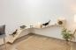 Preview: Kletterwand für Nager und Katzen - Kleintier Wand Parcours Sidewalk / Catwalk 6-teilig - Kaninchen, Frettchen, Kaninchen und Katzen Wandmontage