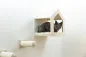 Preview: Kletterwand Monte Falco für Katzen, 6-teilig, beige - Wandkratzbaum beliebig montierbar und erweiterbar