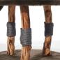 Preview: Designer Kratzbaum Gena Echtholz natur Nobby - Birnenbaum-Holz Naturprodukt dunkelbraun