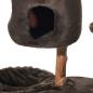 Preview: Designer Kratzbaum Gena Echtholz natur Nobby - Birnenbaum-Holz Naturprodukt dunkelbraun