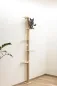 Preview: Wandkratzbaum Timber 19 x 16 x 208 cm, braun - Designer Katzenbaum Echtholz, deckenhoch