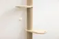 Preview: Wandkratzbaum Timber 19 x 16 x 208 cm, braun - Designer Katzenbaum Echtholz, deckenhoch