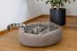 Preview: Katzenbett Velvet - Donut / Körbchen für Katzen und kleine Hunde z.B. Chihuahuas