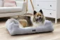 Preview: Hundebett und Katzenbett Zoe Kerbl - eckiges Körbchern Cordoptik, waschbar, niedriger Einstieg