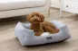 Preview: Hundebett und Katzenbett Zoe Kerbl - eckiges Körbchern Cordoptik, waschbar, niedriger Einstieg