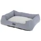 Preview: Hundebett und Katzenbett Zoe Kerbl - eckiges Körbchern Cordoptik, waschbar, niedriger Einstieg