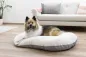 Preview: Hundekissen Zoe oval Cordoptik, ideale Einlage für den Hundekorb oder Hunderbox, waschbar