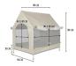Preview: Hundezelt Knuffelwuff, ideal für Camping, Baggersee etc - Knuffelwuff Outdoor Hundehütte - Metallrahmen, atmungsaktiv