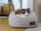 Preview: Katzenhöhle Lyon von Petlando - Katzenbett, waschbar, mit abziehbarem Wendekissen - formstabile Höhle für Katzen oder Chihuahua