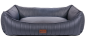 Preview: Petlando Hundebett Linz Ortho anthrazit - Kunstleder - orthopädisches Zweischichtsystem Viskoschaum PU-Schaum