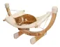Preview: Hängematte Siesta - Liegemulde für Katzen und Kitten - Liegefläche waschbar, weiß, 73 x 36 x 34 cm