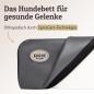 Preview: SABRO Hundekorb KUDDE - orthopädisches Premium Hundebett mit Einlage, Kunstleder, Bezug abnehmbar