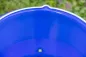 Preview: Geflügel Tränkeeimer - Geflügeltränke 12 Liter, blau / transparent, 4 Nippel zum Hinstellen