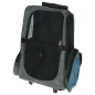 Preview: Hundetrolley Vacation 41 x 26 x 55 / 103 cm, grau / blau - Trolley für kleine Hunde - Transporttrolley als Autositz und Hunderucksack nutzbar