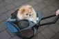 Preview: Hundetrolley Vacation 41 x 26 x 55 / 103 cm, grau / blau - Trolley für kleine Hunde - Transporttrolley als Autositz und Hunderucksack nutzbar
