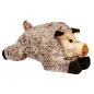 Preview: Orthopädisches Hundebett Memory-Foam mit Plüsch-Wildschwein - druckentlastend, Bezug waschbar