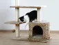 Preview: Katzen Kratzbaum Kerbl Banana Leaf Jade - handgeflochtene Liegefläche und Höhle aus nachhaltigen Bananenblättern