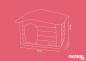 Preview: [B-Ware] Kerbl Katzenhaus Paola Eco XL 79 x 59 x 55 cm aus recyceltem Kunststoff