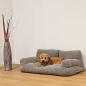 Preview: Hunde-Plüschbett in Sofaform [100x65x35cm] Hundebett mit abnehmbarem Teddyplüsch-Bezug