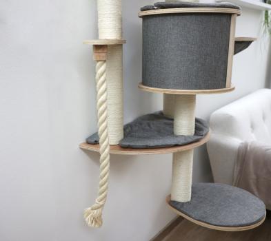 Kerbl Wandkratzbaum Dolomit 2.0 Tofana - Kratzbaum zur Wandmontage