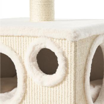 Katzenkratzbaum Binka [152 cm] von Nobby, cream-farben, mit vielen Liegeflächen