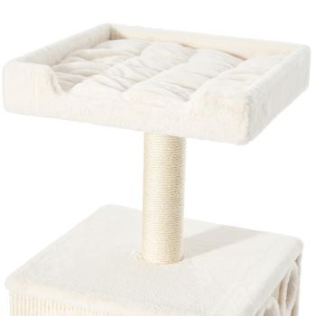 Katzenkratzbaum Binka [152 cm] von Nobby, cream-farben, mit vielen Liegeflächen