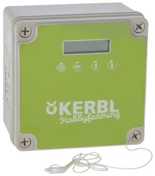 Kerbl automatische Hühnerklappe Komplettset wahlweise inklusive Schieber mit Schutzschiene