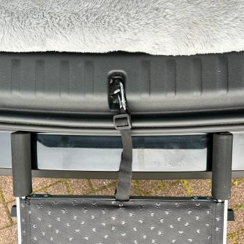 Aluminium Falt-Treppe, Hundetreppe von Nobby  - Hunderampe - Einstiegshilfe für Hunde ins Auto - bis 75 kg