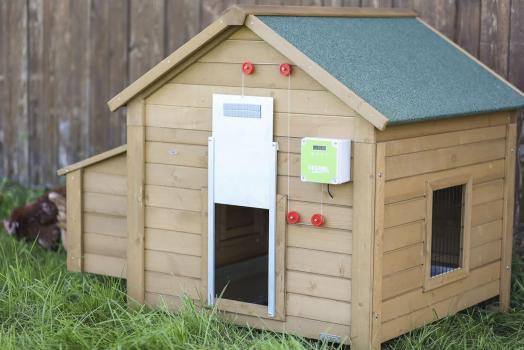 Kerbl automatische Hühnerklappe [B-Ware] Hühnertür 30 x 40 cm Komplettset