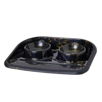 Futterstation Dinner Serving Tray Butler für Katzen und kleine Hunde z.B. Chihuahua