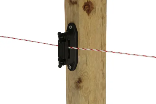 Profi Eckisolatoren / Streckenisolator 30 oder 50 Stück Isolatoren geeignet für Litze, Seil, Band bis 40 mm