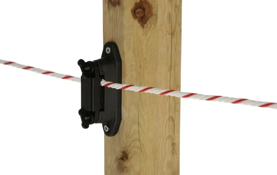 Profi Eckisolatoren / Streckenisolator 30 oder 50 Stück Isolatoren geeignet für Litze, Seil, Band bis 40 mm