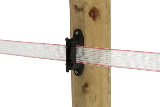 Profi Eckisolatoren / Streckenisolator 30 oder 50 Stück Isolatoren geeignet für Litze, Seil, Band bis 40 mm