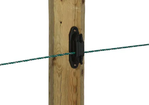 Profi Eckisolatoren / Streckenisolator 30 oder 50 Stück Isolatoren geeignet für Litze, Seil, Band bis 40 mm