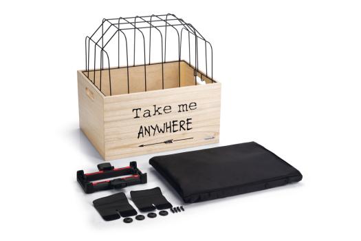 Hunde-Fahrradkorb für hinten auf den Gepäckträger, Klicksystem Klickfix, mit Gitter von beeztees