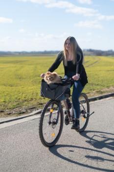 Fahrradkorb Hunde Vacation - Fahrradtasche für kleine Hunde z.B. Chihuahua, Yorkshire zum Anbringen an den Lenker