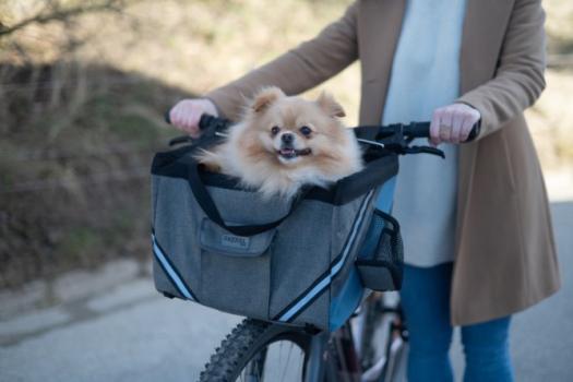 Fahrradkorb Hunde Vacation - Fahrradtasche für kleine Hunde z.B. Chihuahua, Yorkshire zum Anbringen an den Lenker