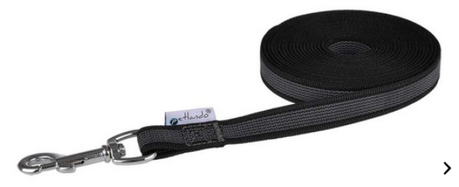 gummierte Schleppleine schwarz
