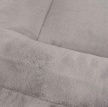 Knuffelwuff orthopädisches Hundebett Midland Memory Foam, Bezug waschbar, extra weich, hellgrau, bis XXL