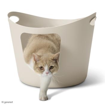 Katzentoilette Flex-a-Loo - flexibles Katzenklo zum Tragen und Ausschütten, ideal zum Reisen und Zuhause
