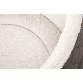 Orthopädisches Hundebett Knuffelwuff Lena, extra hoher Rand - ovales Hundekörbchen, Memory Foam, Bezug waschbar